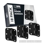18 Pack Of Door Hinges Matte Black - 3 1/2" X Inch Interior. Fixed Price $46.99.