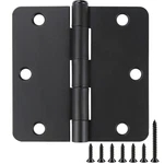 Matte Black Door Hinges 3.5 Inch Pack JIW-05-RH35-1/4R-BK30. Fixed Price $55.08.