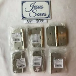 Mintcraft 4" Brushed Nickel Door Hinges 5/8" Radius & Screw NP809. Fixed Price $20.00.