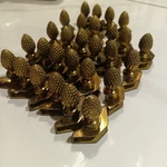 28 Cone Pineapple Finial Brass Stair Carpet Brackets Holders - No Rods. Fixed Price $165.99.