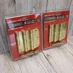 6 Pc- Everbilt 3-1/2 In. Security Door Hinge 5/8 Radius, Bright Brass Finish. Fixed Price $16.99.