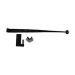 Black Lift Off Pintle 24" Wrought Iron Hinges Rustic Bean. Fixed Price $65.99.