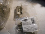 Lot Of 9 Pairs Amerock BPR7550G10 Satin Nickle 1/2 Inch Overlay Hinges. Fixed Price $50.00.