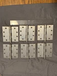 Hager Heavy Duty Self-closing Commercial Door Hinges Satin Silver Steel Set Of 6. Fixed Price $35.00.