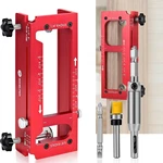 Door Hinge Jig, Aluminum Alloy Template Kit For Router, Adjustable. Fixed Price $27.98.