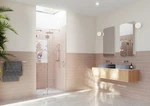 Glass Warehouse GW-GH-41.75 Halo 78"H X 41-3/4"W Hinged Frameless Nickel. Fixed Price $932.23.