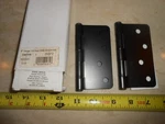 Emtek 9102410B Radius Plain Bearing Hinges 4" X 2.2MM, Pack. Fixed Price $12.00.