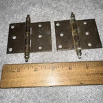 Steeple Top Door Hinges Metal 3 X 2.25 Steel Vintage!. Fixed Price $30.00.