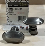 Baldwin Estate 5057-151-MR Passage Door Knob Handle Pair Antique Nickel Nos. Fixed Price $62.99.