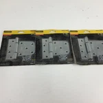 (3) Stanley 3-1/2" Bearing Hinges S808-667 Zinc Plated Lot Of. Fixed Price $27.99.