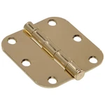 Hillman 5/8" Round Corner Door Hinge Brass (3-1/2"). Fixed Price $7.95.