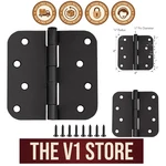 4" X Matte Black Door Hinges - Removable Pins & Screws Included. Fixed Price $44.79.