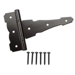 6 In. X 4-1/4 Standard Black Heavy-duty Decorative Tee Hinge. Fixed Price $12.42.