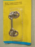Cabin Door Hook Seachoice 36121 Chrome Plated Cast Brass 2" Long Boat Hardware. Fixed Price $10.90.