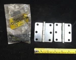 2 Stanley No 1751 Zinc Plated 3" Screen Door Hinges New Box. Fixed Price $10.00.