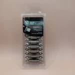 New Satin Nickle Self-closing Overlay Hinge, 10-PK. Sealed Nib. Fixed Price $22.50.