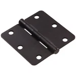 Hillman Hardware Essentials 1/4" Round Corner Door Hinge Oil Rubbed Bronze (3"). Fixed Price $7.95.