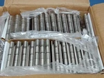 Lot Of 100 Penrod X 4-1/4" Rad Rhis Ball Bearing Hinges Satin Nickel. Fixed Price $49.00.