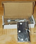 Emtek Steel Plain Bearing Hinges Pair 3.5"X3.5" Polished Chrome 9101326 Sqcr New. Fixed Price $14.99.