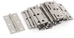 10PCS 2 Inch Stainless Steel Folding Hinges For Cabinet Gate, Closet Sliver. Fixed Price $11.32.