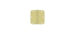 3-1/2" X 5/8" Radius Hinge, Ball Bearing Polished Brass Pair. Fixed Price $11.85.