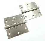 2-PACK Emtek 91013US15 3.5" X Square Corner Plain Bearing Mortise Hinge. Fixed Price $11.97.