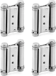 Qwork Heavy Duty Cafe Saloon Bars Door Swing Hinges, 4 Pack 3" Stainless Steel. Fixed Price $32.37.