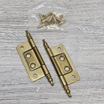 Lot Of Sets Belwith Brass Minaret Tip Self Mortise Hinges P8294-LP Hardware. Fixed Price $10.49.