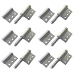 Srnetkj 6 Pack 4" X Weldable Lift Off Hinge Flag 1-1/2", Silver. Fixed Price $27.02.