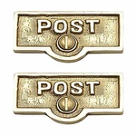 Switch Plate Tag "post" Name Signs Labels Lacquered Pack Of 2 Renovators Supply. Fixed Price $27.99.
