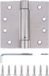 3 Pack - 4"X4" Residential Sating Nickel Finish Reversible Self Closing Door .... Fixed Price $60.59.