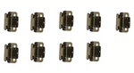 9) BP7565BB Amerock 3/8 (10MM) Inset Self Closing Partial Wrap Cabinet Hinge. Fixed Price $53.87.