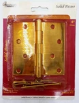 Brainerd Door Hinge Polished Solid Brass 4" (101MM) Square Corners W/ Screws. Fixed Price $17.88.