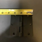 Everbilt Mortise Door Hinge Matte Black Steel 5/8" Radius X 3-1/2" DH3535BK00. Fixed Price $18.70.