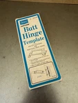 Nos Sears Craftsman 9 2575 Butt Hinge Template Router Mortising 3 1/2" & 4". Fixed Price $19.99.