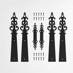 Ccjh 6PCS Symmetric Braided Pattern Hinge Set Aluminum Hardware For Garage Doors. Fixed Price $52.23.