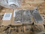 Schlage 3.5" Door Hinge With 1/4" Radius Round Corner Satin Nickel (3-PACK). Fixed Price $9.99.