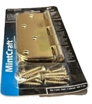 Heavy Duty 200-9710 Round Corner Gold Tone Door Mintcraft Hinge Set 4" (10.2 Cm). Fixed Price $19.83.