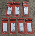 7 Everbilt 3-1/2 In. White Square Corner Security Door Hinges 211 183 Lot Of. Fixed Price $25.00.