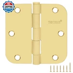 18 Pack Polished Gold Door Hinges 3.5 Inch, 5/8" Radius Rounded, Standard Reside. Fixed Price $56.29.