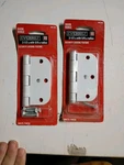 Everbilt 3-1/2 In. White 5/8 Radius Security Door Hinge Lot Of. Fixed Price $7.00.