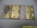 QTY=3: Stanley Hardware 08-3022 Satin Brass Square Corner Residential Hinges. Fixed Price $16.98.