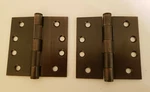 Emtek 9201410A Contract Grade X Steel Hinge - Pairs Antique Dark Bronze. Fixed Price $16.00.