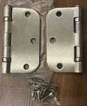 Deltana S35R5BB15 Radius Ball Bearing Hinge Satin Nickel Steel Pack Of 2 New. Fixed Price $9.00.