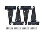Qcaa Stainless Steel Extra Heavy Hinge, (4PACK(8"), Black Coated). Fixed Price $125.06.