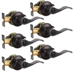 6 Pack Privacy Bathroom Door Lever Keyless No Keys Lockset;right/left. Fixed Price $148.99.