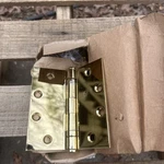 Hager 10189 Bright Brass 4.5" X Ball Bearing 3 Pack Hinges Screws. Fixed Price $20.24.