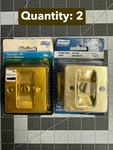 Nos 2-PACK National Hardware N216-077 Brass Pocket Latch For 1-3/8" Doors. Fixed Price $17.81.
