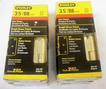 6 Pieces Stanley Hardware 3.5" Round Corners Bright Brass Door Hinges S821-397. Fixed Price $28.80.