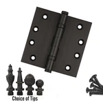 Door Hinge 4 X Solid Brass Ball Bearing Oil Rubbed Bronze With Tips. Fixed Price $43.24.